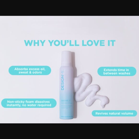 ❣️2/$36 NEW Design Me Hair Quickie.ME Dry Shampoo Foam Full Size Retail $26.00 - Picture 8 of 14